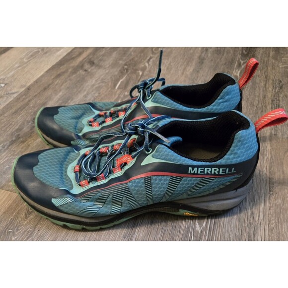 Merrell Siren Edge Blue‎ Hiking Trail Shoes J35514 Women's Trail Running Vibram - Picture 2 of 7